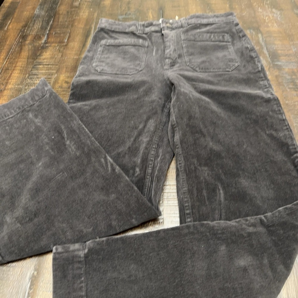 Faherty Pants Womens 30x30 Gray Organic Cotton Corduroy Stretch 5 Pocket Casual